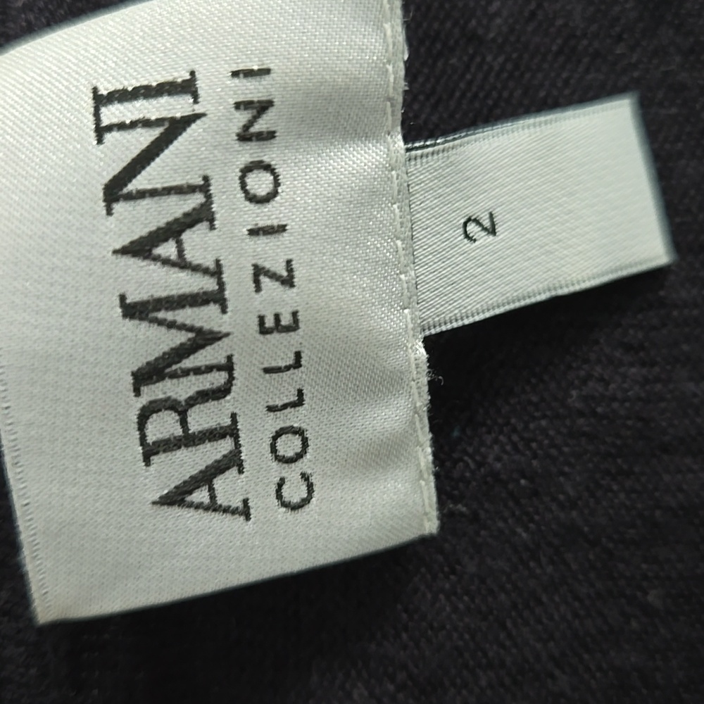 Armani Collezioni Elegant Navy Top - Picture 2 of 2